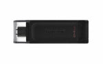 Kingston DataTraveler 70 | 64GB USB-C 3.2 Flash Drive | Black