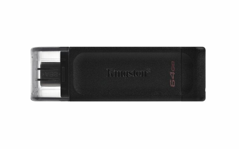 Kingston DataTraveler 70 | 64GB USB-C 3.2 Flash Drive | Black