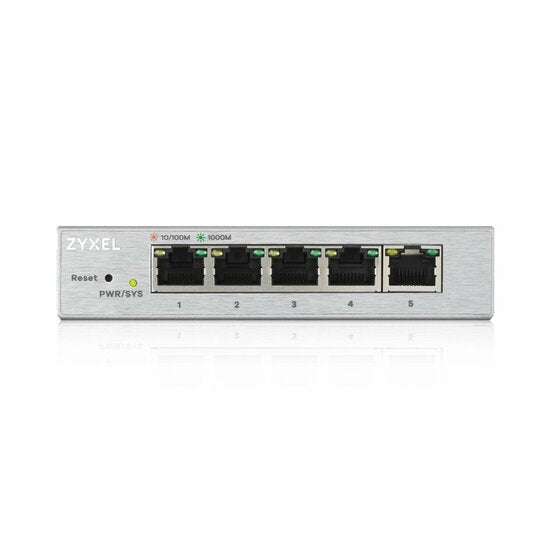 Zyxel GS1200-5 | Managed Switch | 5 Ports | Gigabit Ethernet (10/100/1000 Mbps) | Silver