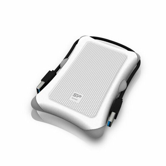 Silicon Power Rugged Armor Externe Festplatte | 1TB | USB 3.2 | Weiß