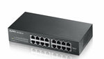 Zyxel GS1100-16 | Unmanaged Switch | 16-port Gigabit Ethernet | Black