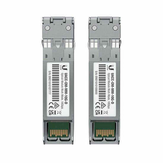 Ubiquiti UACC-OM-MM-10G-D-2 | SFP+-Transceiver-Modul | 10 Gbps | Multimode | 850 nm | LC-Duplex | 300 m