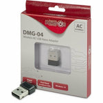 Inter-Tech DMG-04 | Wi-Fi 5 USB Nano Adapter | 433 Mbps (5 GHz) / 200 Mbps (2,4 GHz) | USB 2.0 | Schwarz