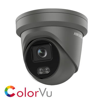 Hikvision DS-2CD2347G2-LU 4MP ColorVu Turret IP Camera 2.8mm wit
