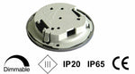 Travelleds inb spot Ch 80mm 6+6 Leds 3K+6K klem