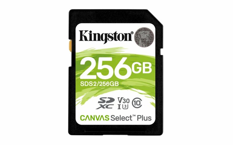 Kingston Canvas Select Plus | SDXC | 256 GB | Class 10 | UHS-I U1
