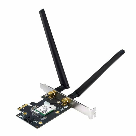 ASUS PCE-AXE5400 Interne WLAN-Karte | Wi-Fi 6E (802.11ax) | 2402 Mbit/s | Tri-band (2,4 GHz / 5 GHz / 6 GHz) | Bluetooth 5.2