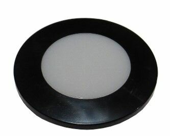 TravelLeds inb spot zwart 70mm 6+6 Leds 3K+6K schroef