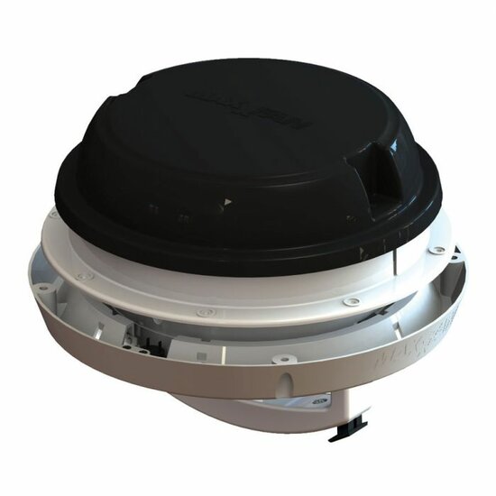 Airxcel Maxxdome LED Black 03810B Ø150