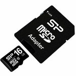 Silicon Power Elite | MicroSDHC | 16GB | Class 10 | UHS-I U1 | Including SD-adapter | Black