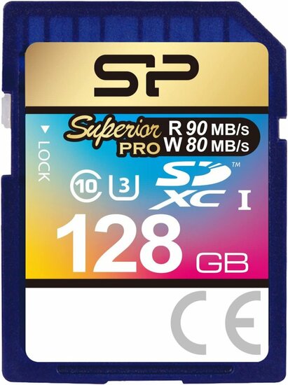 Silicon Power Superior Pro | SDXC | 128 GB | Class 10 | UHS-I U3