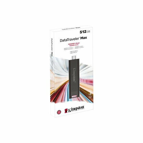 Kingston DataTraveler Max | 512GB USB-C 3.2 Flash Drive | Black