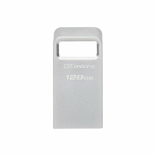 Kingston DataTraveler | 128GB USB-C 3.2 Flash Drive | Silber