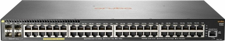 HPE Aruba 2930F 48G PoE+ 4SFP+ | Refurbished Silver L3 Managed Switch | 48x Gigabit PoE+ | 4x SFP+ | 370W PoE Budget | 1U Rackmount | Grey