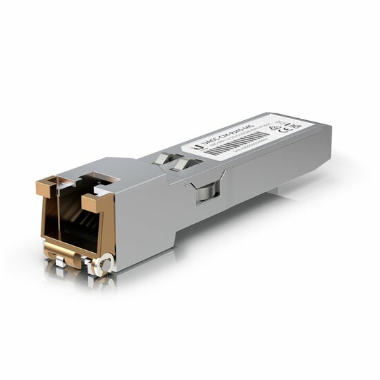 Ubiquiti UACC-CM-RJ45-MG | SFP+ Transceiver Module | 10/5/2.5/1 Gbps | Kupfer | RJ45 | 100 m