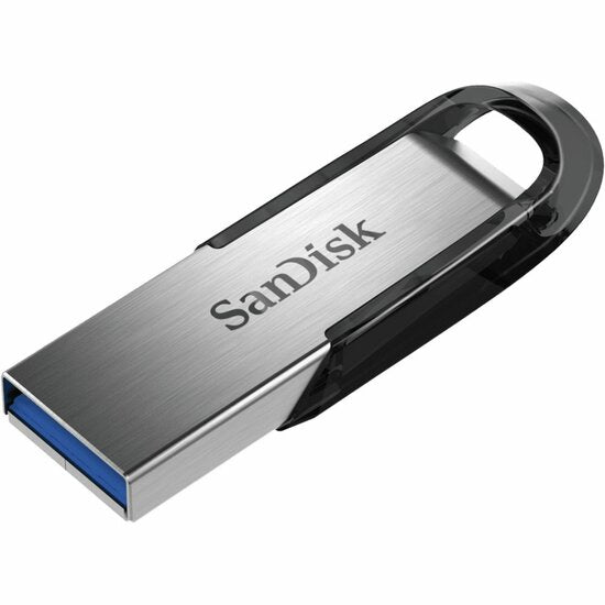 SanDisk Ultra Flair | 16GB USB-A 3.2 Flash Drive | Schwarz/Silber