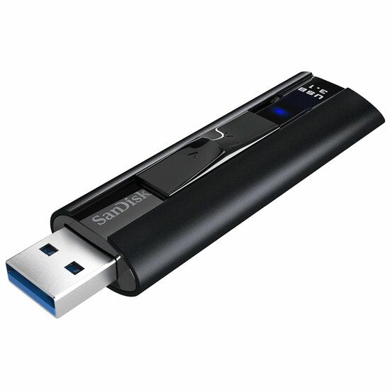 SanDisk Extreme Pro | 256GB USB-A 3.2 Flash Drive | Schwarz