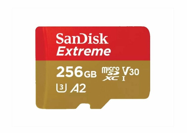 SanDisk Extreme | MicroSDXC | 256 GB | Class 10 | UHS-I U3