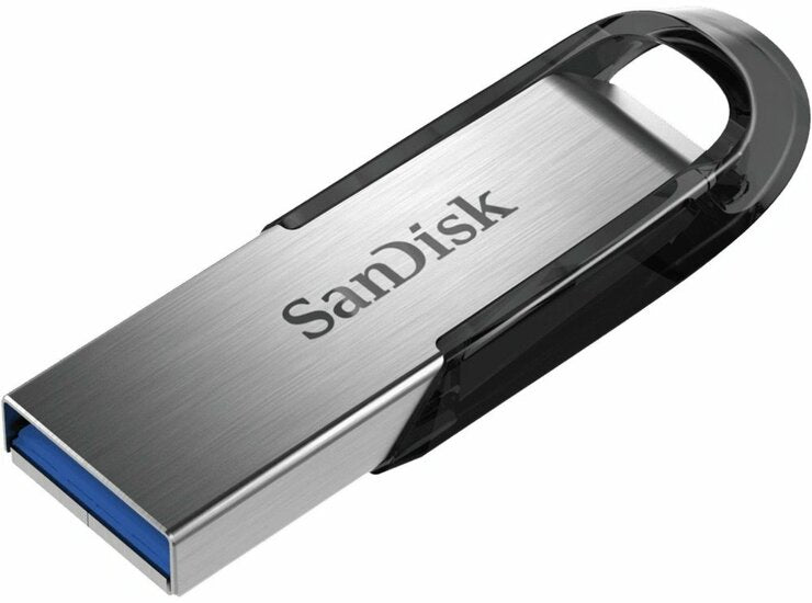 SanDisk Ultra Flair | 128GB USB-A 3.2 Flash Drive | Schwarz/Silber