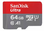 SanDisk Ultra | MicroSDXC | 64GB | Class 10 | UHS-I U1 | A1 | Bis 140MB/s | Inklusive SD-adapter