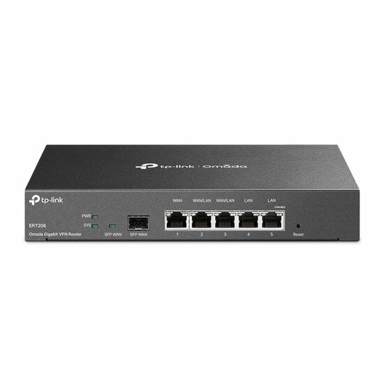 TP-Link TL‑ER7206 | SafeStream Multi‑WAN VPN Router | Gigabit | Omada SDN | No Wi‑Fi