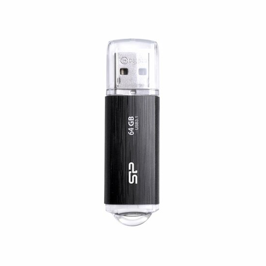 Silicon Power Blaze B02 | 64GB USB-A 3.2 Flash Drive | Black