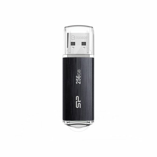 Silicon Power Blaze B02 | 256GB USB-A 3.2 Flash Drive | Schwarz