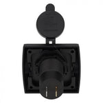 Power Line 2x USB-C PD 36W lader met afdekraam camper en caravan zwart