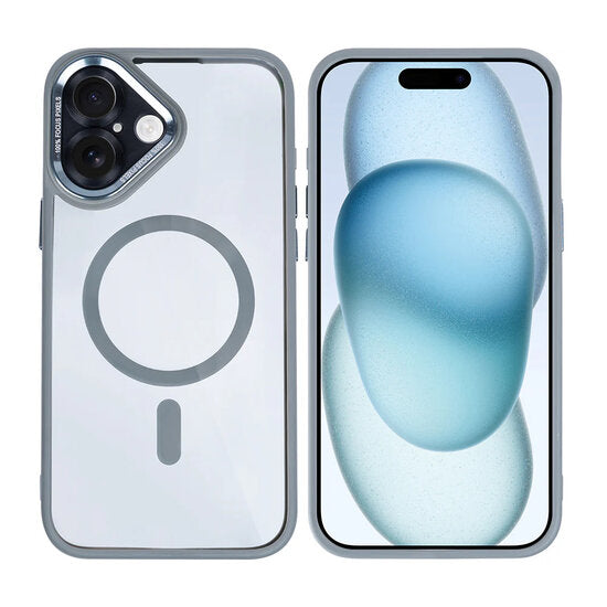 Rixus Metal Lens Protection Case Iphone 16 grey