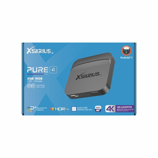 Xsarius Pure 4 Streaming Box 4K UHD