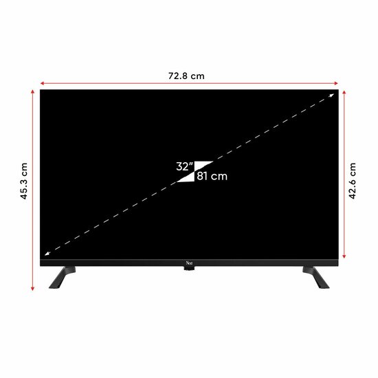 NextStar YE-32020GFSG4 32″ (82 cm) HD Frameless Android TV