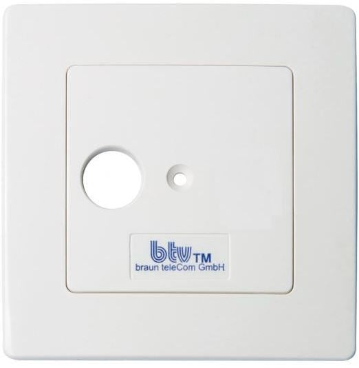 Braun Telecom BTV01-UPC enkelgats einddoos incl. afdekplaat