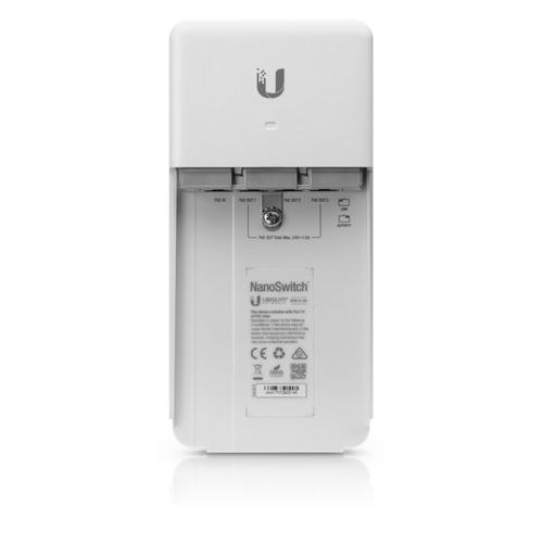 Ubiquiti Networks NanoSwitch | Gigabit Ethernet Switch | 4 Ports | PoE | White