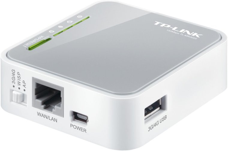 TP-Link TL-MR3020 | 4G/3G Router & Travel Router | WiFi 4 (802.11n) | Single-band (2,4 GHz) | up to 150 Mbit/s