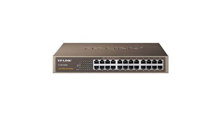 TP-Link TL-SF1024D | Unmanaged Switch | 24 Ports | Fast Ethernet (10/100 Mbps) | Auto MDI/MDIX | Energy-efficient | Rackmount