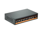 Amiko SW8200 8-poorts PoE-switch – schuin vooraanzicht rechts