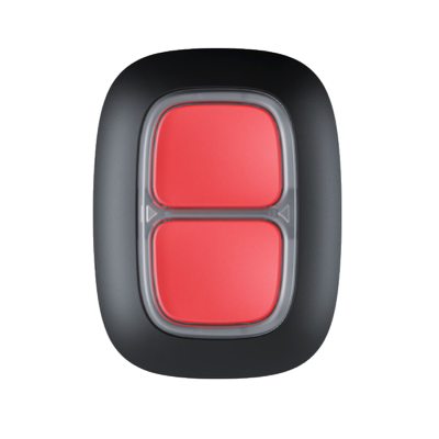 Ajax DoubleButton Jeweller - draadloze 2knops paniekknop Zwart