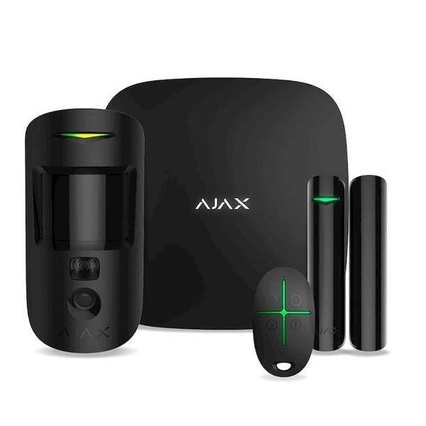 Ajax StarterKit met Hub 2 – 4-delige alarmset met MotionCam Zwart