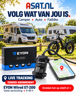 ASAT sfeerbeeld van EYON Wired ET-200 met camper, fatbike en bedrade tracker