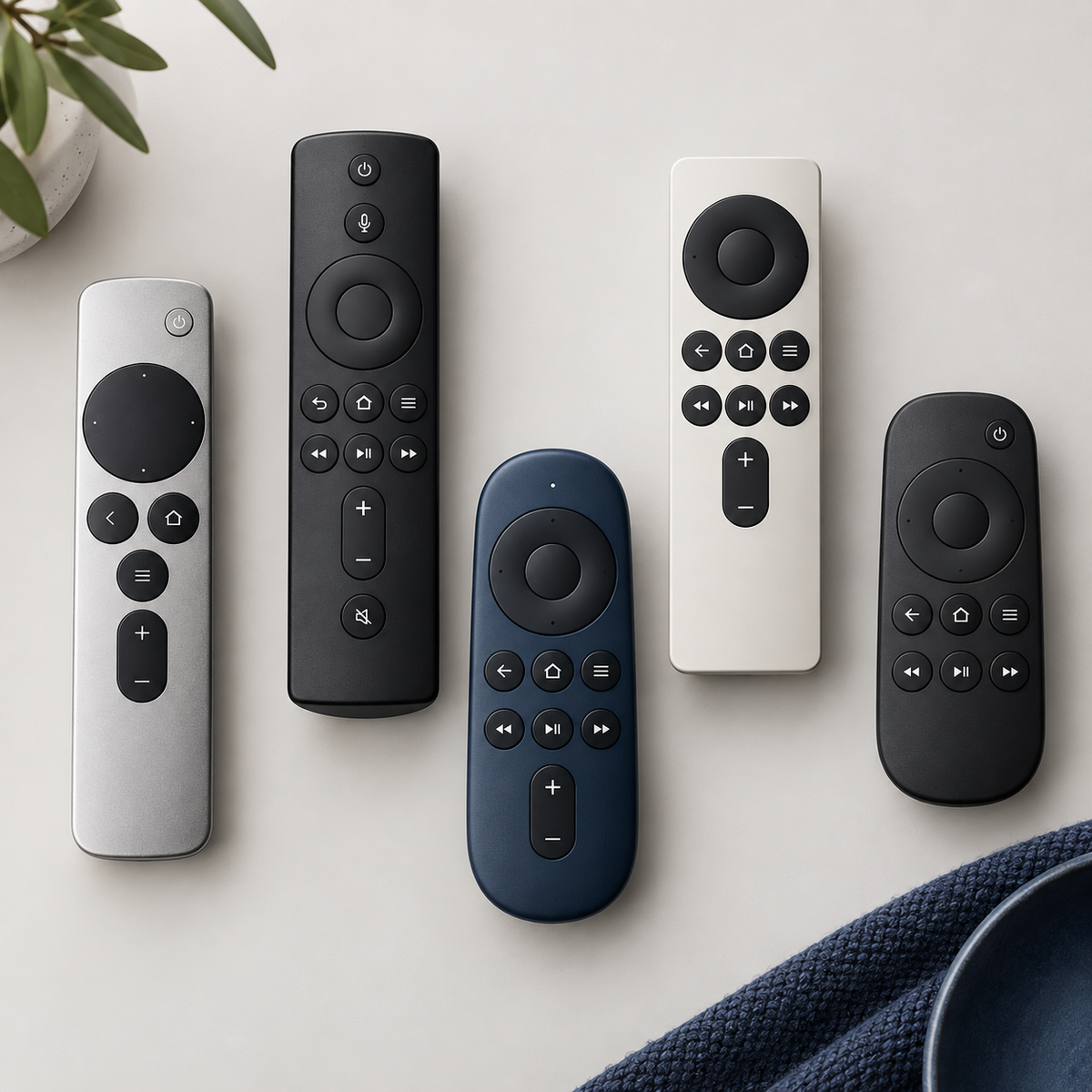 Afstandsbedieningen voor televisies en tv-kastjes