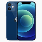 Apple iPhone 12 128 GB blauw refurbished voor- en achterkant