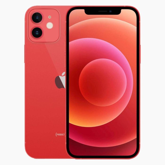 Apple iPhone 12 64 GB rood refurbished voor- en achterkant