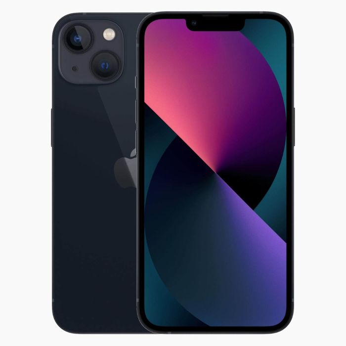 Apple iPhone 13 mini zwart – voor- en achterkant