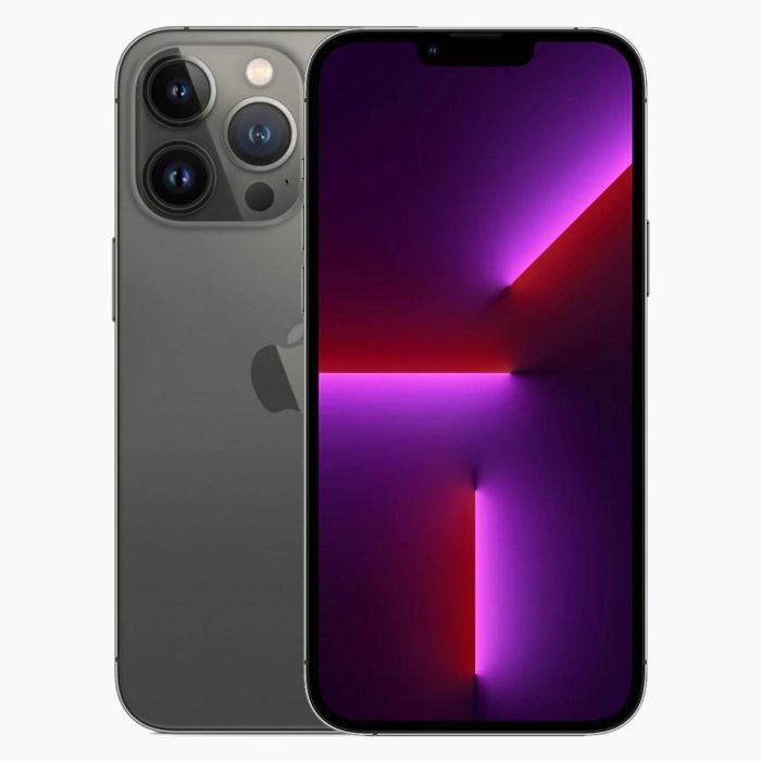 Apple iPhone 13 Pro zwart, voor- en achterzijde