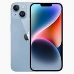 Apple iPhone 14 Plus blauw, voor- en achterzijde