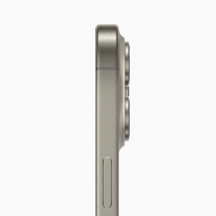 Apple iPhone 15 Pro titanium zilver – zijkant
