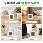 Mini thermometer en hygrometer voor verschillende kamers
