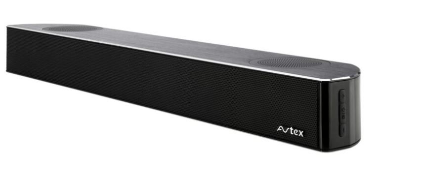 Avtex SB270BT Bluetooth-soundbar – compleet product, schuin vooraanzicht