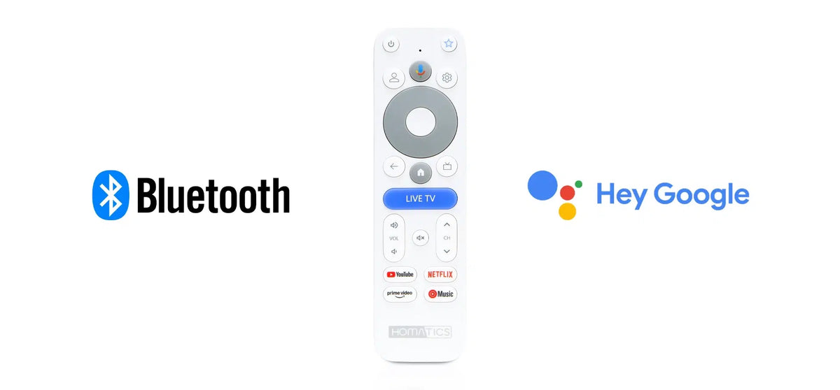 Homatics V2-afstandsbediening met Bluetooth en Google-spraakbediening