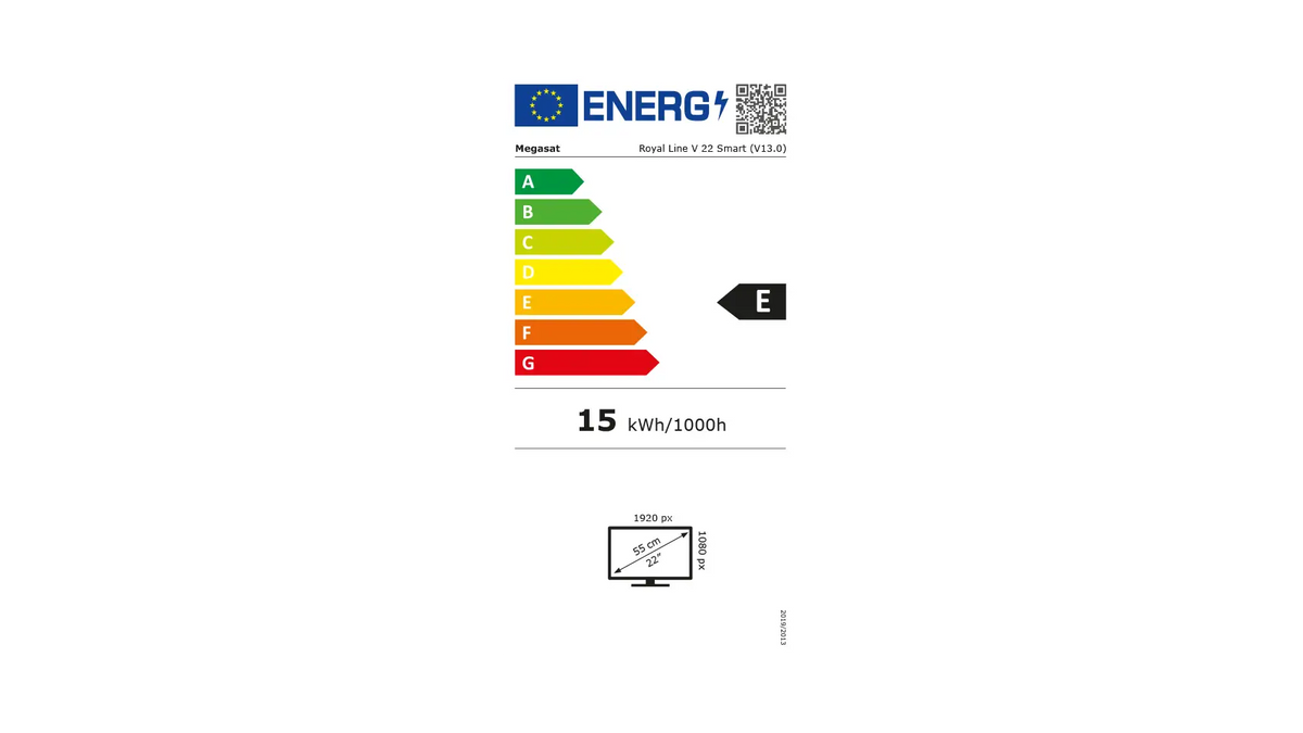 Energielabel Megasat Royal Line V 22 Smart